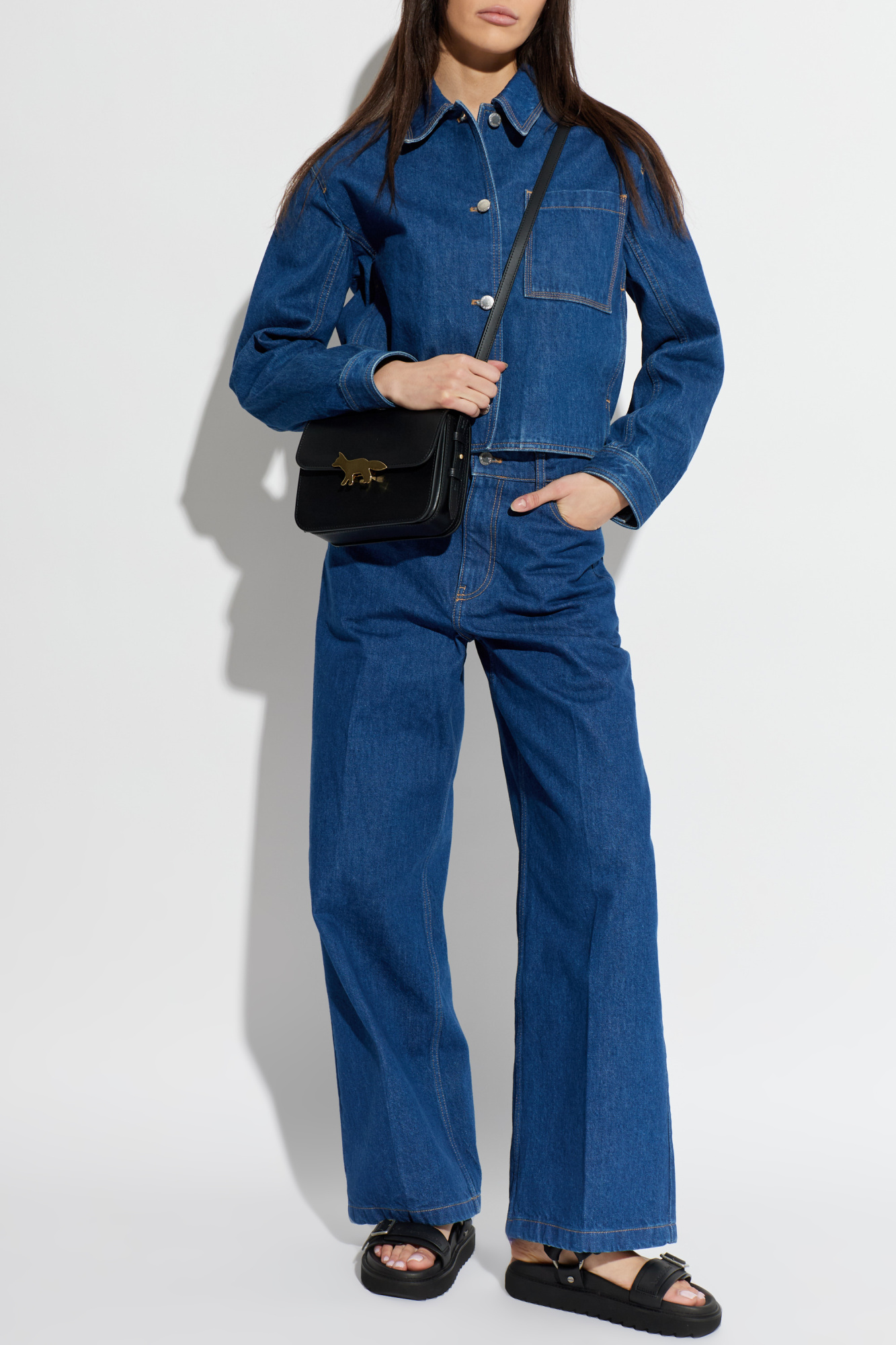 Blue Wide-leg jeans Maison Kitsuné - Vitkac France